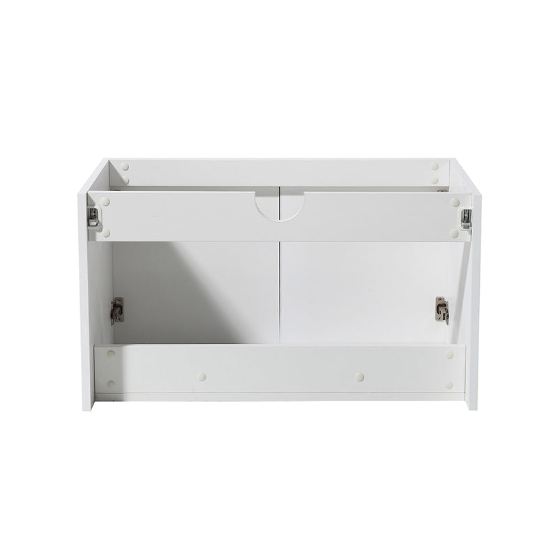 Fresca Vista 30" White Wall Hung Modern Bathroom Cabinet FCB8089WH