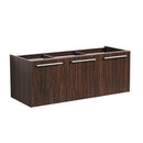 Fresca Vista 48" Walnut Wall Hung Modern Bathroom Cabinet FCB8092GW