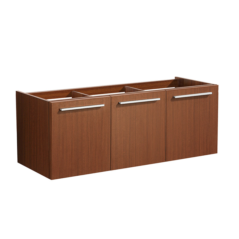 Fresca Vista 48" Teak Wall Hung Modern Bathroom Cabinet FCB8092TK