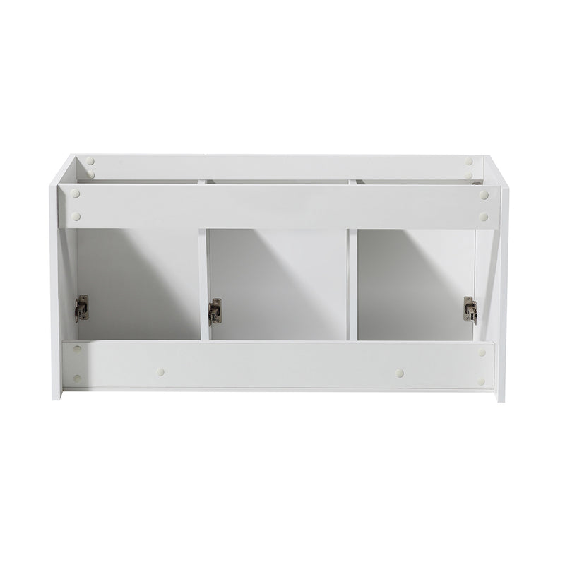 Fresca Vista 48" White Wall Hung Modern Bathroom Cabinet FCB8092WH