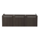 Fresca Vista 60" Gray Oak Wall Hung Single Sink Modern Bathroom Cabinet FCB8093GO