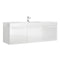Fresca Vista 60" White Wall Hung Single Sink Modern Bathroom Cabinet w/ Integrated Sink FCB8093WH-I