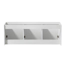 Fresca Vista 60" White Wall Hung Single Sink Modern Bathroom Cabinet FCB8093WH