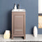 Fresca Allier 16" Gray Oak Modern Bathroom Cabinet with Sink FCB8118GO-I