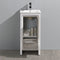 Fresca Allier Rio 16" Ash Gray Modern Bathroom Cabinet with Sink FCB8118HA-I