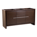 Fresca Allier 60" Wenge Brown Modern Double Sink Bathroom Cabinet FCB8119WG