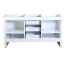 Fresca Allier 60" White Modern Double Sink Bathroom Cabinet FCB8119WH