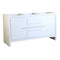 Fresca Allier 60" White Modern Double Sink Bathroom Cabinet FCB8119WH