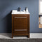 Fresca Allier 24" Wenge Brown Modern Bathroom Cabinet with Sink FCB8125WG-I