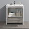 Fresca Allier Rio 30" Ash Gray Modern Bathroom Cabinet with Sink FCB8130HA-I