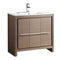 Fresca Allier 36" Gray Oak Modern Bathroom Cabinet w/ Sink FCB8136GO-I