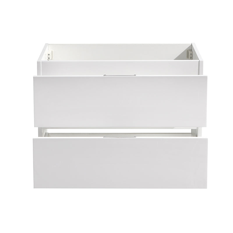 Fresca Valencia 30" Glossy White Wall Hung Modern Bathroom Cabinet FCB8330WH