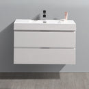 Fresca Valencia 36" Glossy White Wall Hung Modern Bathroom Vanity FCB8336WH-I