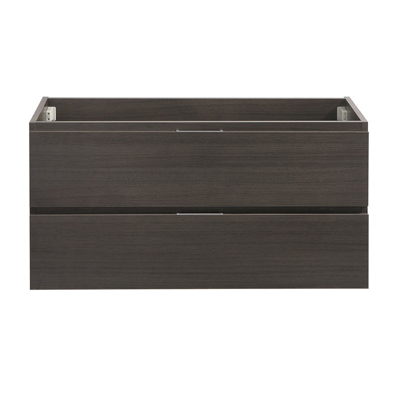 Fresca Valencia 40" Gray Oak Wall Hung Modern Bathroom Cabinet FCB8342GO