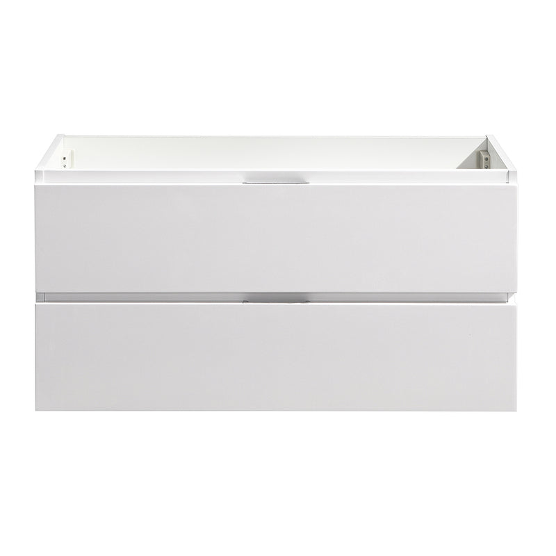 Fresca Valencia 40" Glossy White Wall Hung Modern Bathroom Cabinet FCB8342WH