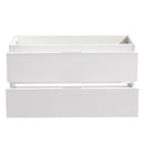 Fresca Valencia 40" Glossy White Wall Hung Modern Bathroom Cabinet FCB8342WH