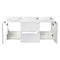 Fresca Valencia 48" Glossy White Wall Hung Double Sink Modern Bathroom Cabinet FCB8348WH-D