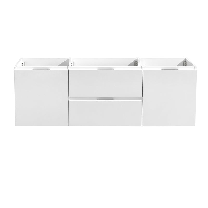 Fresca Valencia 48" Glossy White Wall Hung Single Sink Modern Bathroom Cabinet FCB8348WH
