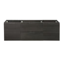 Fresca Valencia 60" Gray Oak Wall Hung Double Sink Modern Bathroom Cabinet FCB8360GO-D