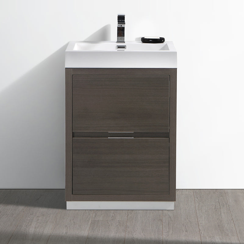 Fresca Valencia 24" Gray Oak Free Standing Modern Bathroom Vanity FCB8424GO-I