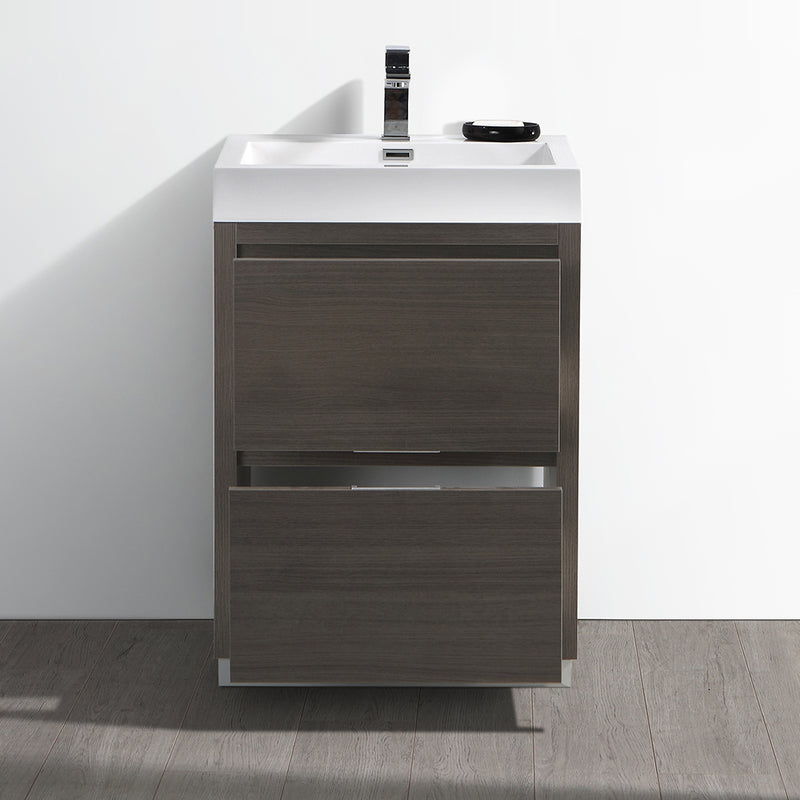 Fresca Valencia 24" Gray Oak Free Standing Modern Bathroom Vanity FCB8424GO-I