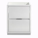 Fresca Valencia 24" Glossy White Free Standing Modern Bathroom Cabinet FCB8424WH