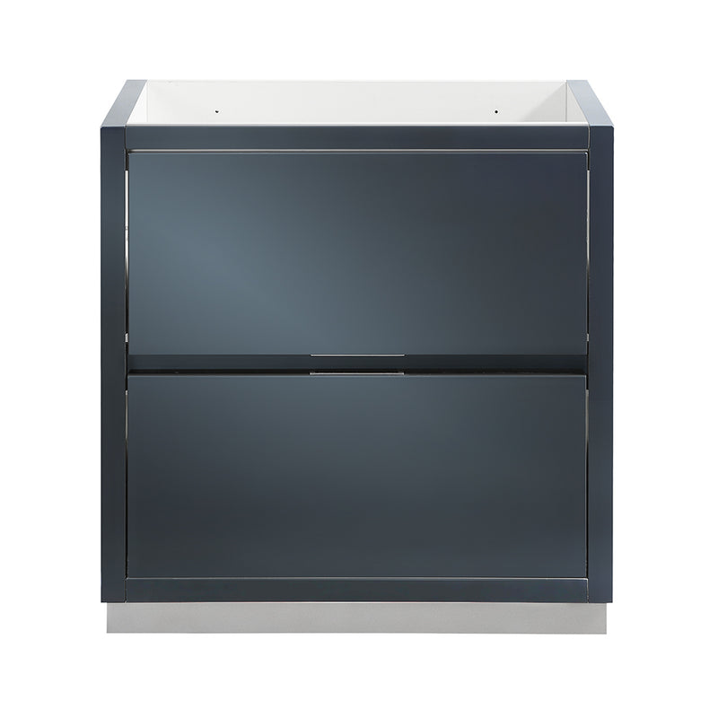 Fresca Valencia 30" Dark Slate Gray Free Standing Modern Bathroom Cabinet FCB8430GG