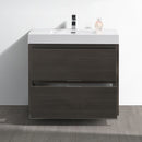 Fresca Valencia 36" Gray Oak Free Standing Modern Bathroom Vanity FCB8436GO-I