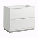 Fresca Valencia 36" Glossy White Free Standing Modern Bathroom Cabinet  FCB8436WH