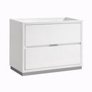 Fresca Valencia 40" Glossy White Free Standing Modern Bathroom Cabinet  FCB8442WH