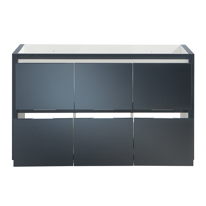 Fresca Valencia 48" Dark Slate Gray Free Standing Single Sink Modern Bathroom Cabinet FCB8448GG