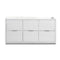 Fresca Valencia 48" Glossy White Free Standing Double Sink Modern Bathroom Cabinet FCB8448WH-D