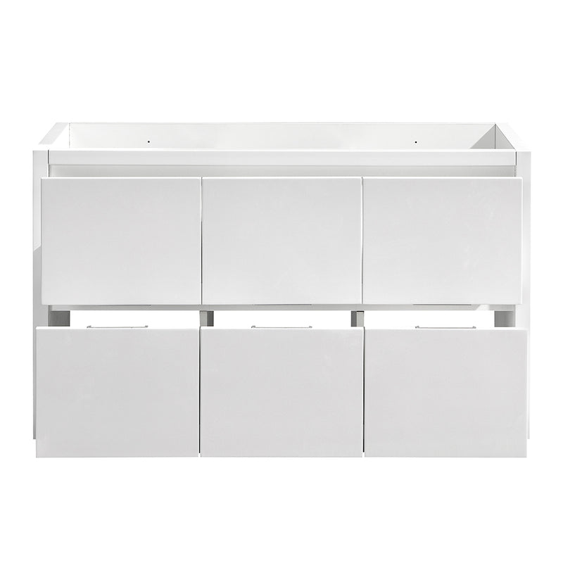 Fresca Valencia 48" Glossy White Free Standing Single Sink Modern Bathroom Cabinet FCB8448WH