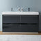 Fresca Valencia 60" Dark Slate Gray Free Standing Double Sink Modern Bathroom Vanity FCB8460GG-D-I