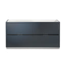 Fresca Valencia 60" Dark Slate Gray Free Standing Double Sink Modern Bathroom Cabinet FCB8460GG-D