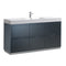 Fresca Valencia 60" Dark Slate Gray Free Standing Modern Bathroom Vanity  FCB8460GG-I