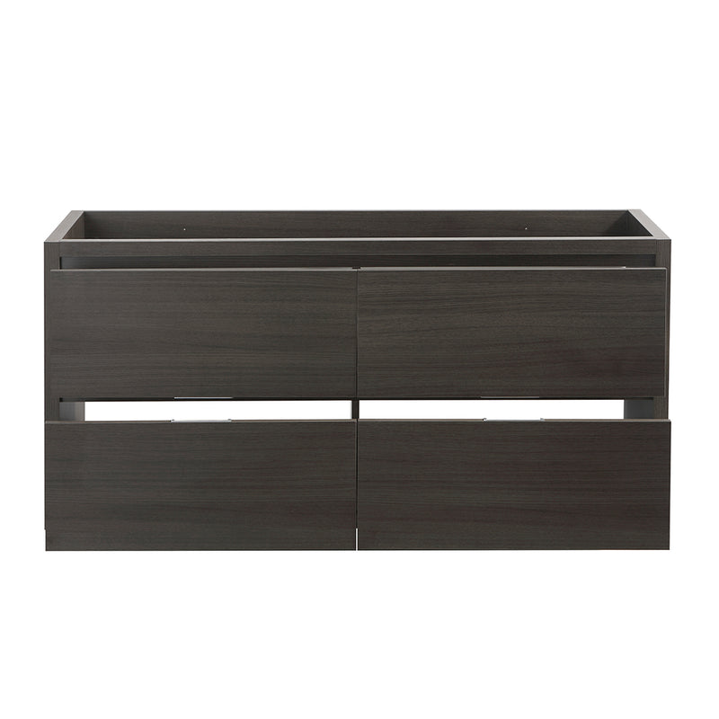 Fresca Valencia 60" Gray Oak Free Standing Double Sink Modern Bathroom Cabinet FCB8460GO-D