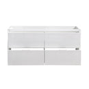 Fresca Valencia 60" Glossy White Free Standing Double Sink Modern Bathroom Cabinet FCB8460WH-D