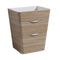 Fresca Milano 26" White Oak Modern Bathroom Cabinet FCB8525WK