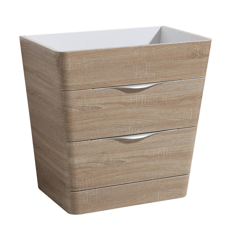 Fresca Milano 32" White Oak Modern Bathroom Cabinet FCB8532WK