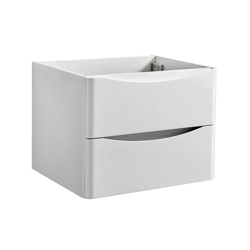 Fresca Tuscany 24" Glossy White Wall Hung Modern Bathroom Cabinet FCB9024WH