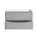 Fresca Tuscany 32" Glossy Gray Wall Hung Modern Bathroom Cabinet FCB9032GRG