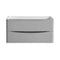 Fresca Tuscany 36" Glossy Gray Wall Hung Modern Bathroom Cabinet FCB9036GRG