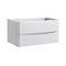 Fresca Tuscany 36" Glossy White Wall Hung Modern Bathroom Cabinet FCB9036WH