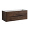 Fresca Tuscany 48" Rosewood Wall Hung Double Sink Modern Bathroom Cabinet FCB9048RW-D