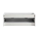 Fresca Tuscany 48" Glossy White Wall Hung Double Sink Modern Bathroom Cabinet FCB9048WH-D