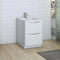 Fresca Tuscany 24" Glossy White Free Standing Modern Bathroom Cabinet with Integrated Sink FCB9124WH-I