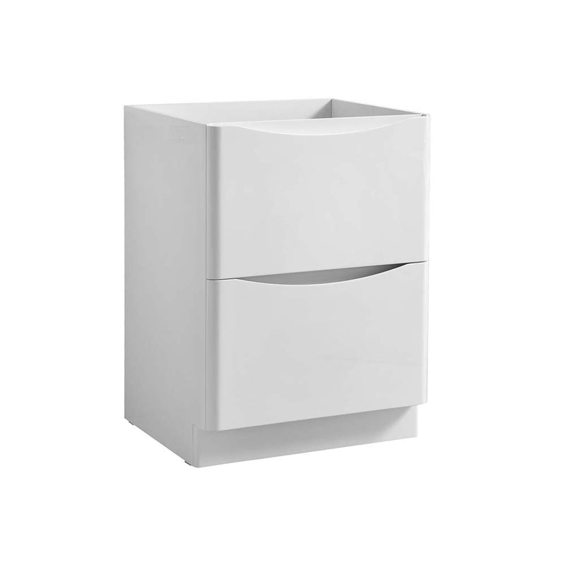 Fresca Tuscany 24" Glossy White Free Standing Modern Bathroom Cabinet FCB9124WH