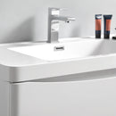 Fresca Tuscany 32" Glossy White Free Standing Modern Bathroom Cabinet with Integrated Sink FCB9132WH-I