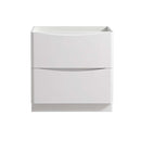 Fresca Tuscany 32" Glossy White Free Standing Modern Bathroom Cabinet FCB9132WH